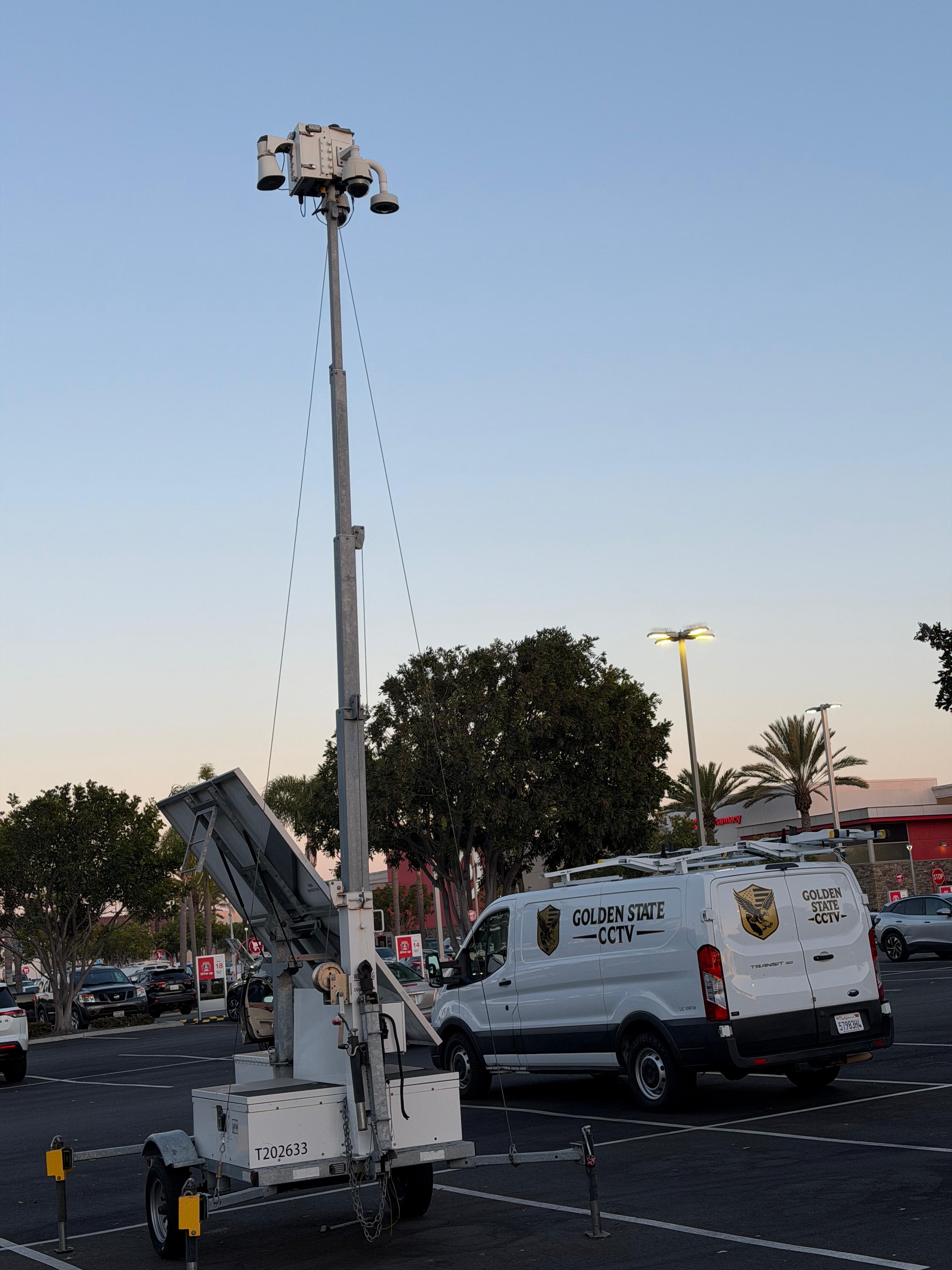 Mobile surveillance trailer install